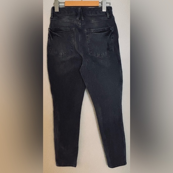 Good American Dark Gray Straight Leg Jeans - Picture 3 of 4